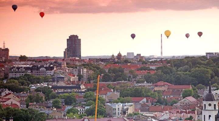 De hoofdstad Vilnius