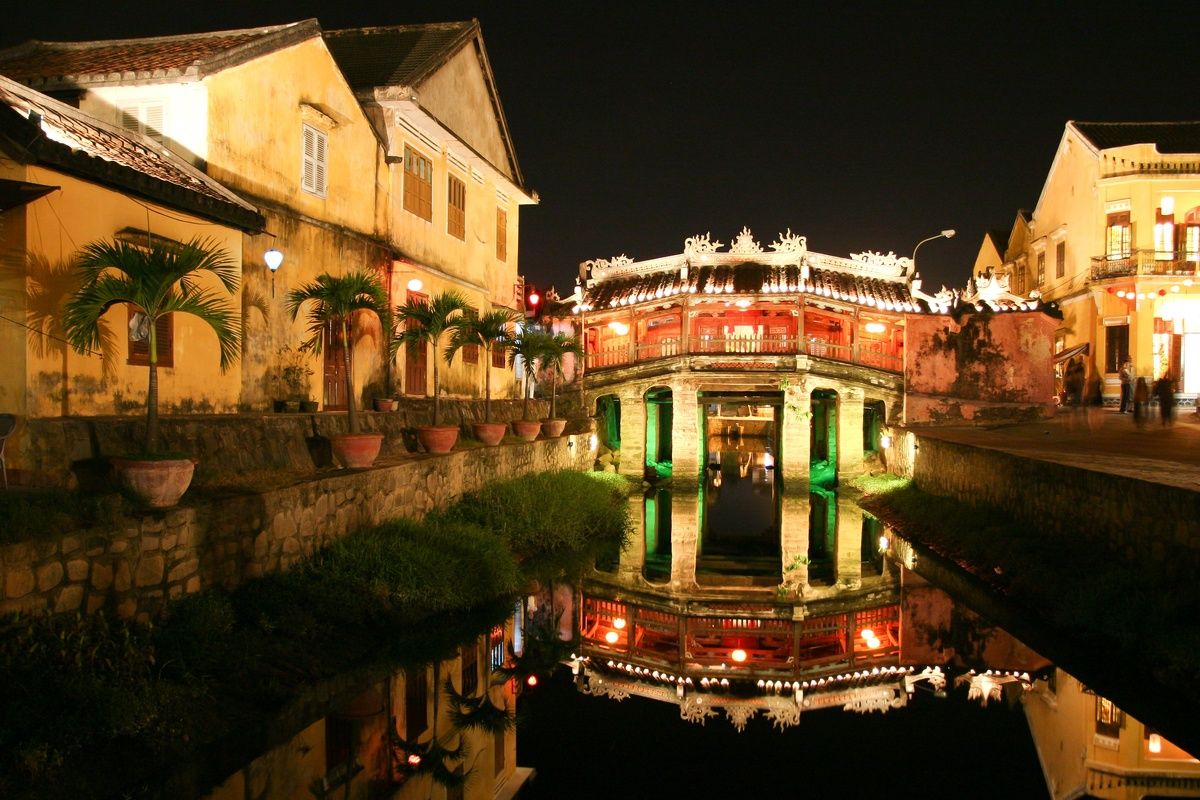 Oude Japanse brug in Hoi An