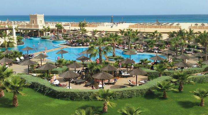 Het Hotel RIU Touareg gelegen aan het strand