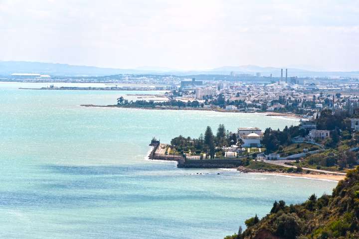 Tunis, de hoofdstad van Tunesië