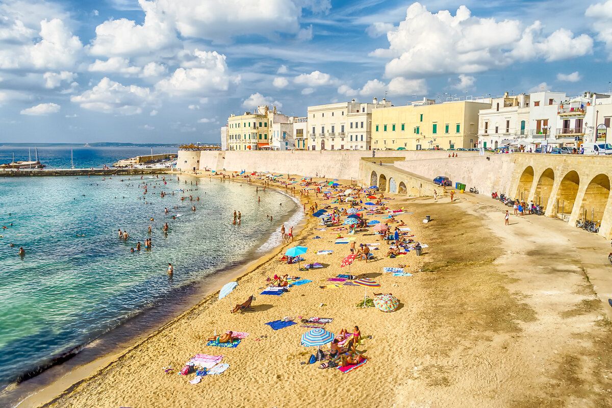 Het Spiaggia della Purita strand in Gallipoli