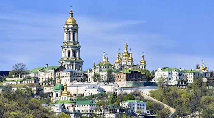 Uitzicht over Kiev, Oekraine