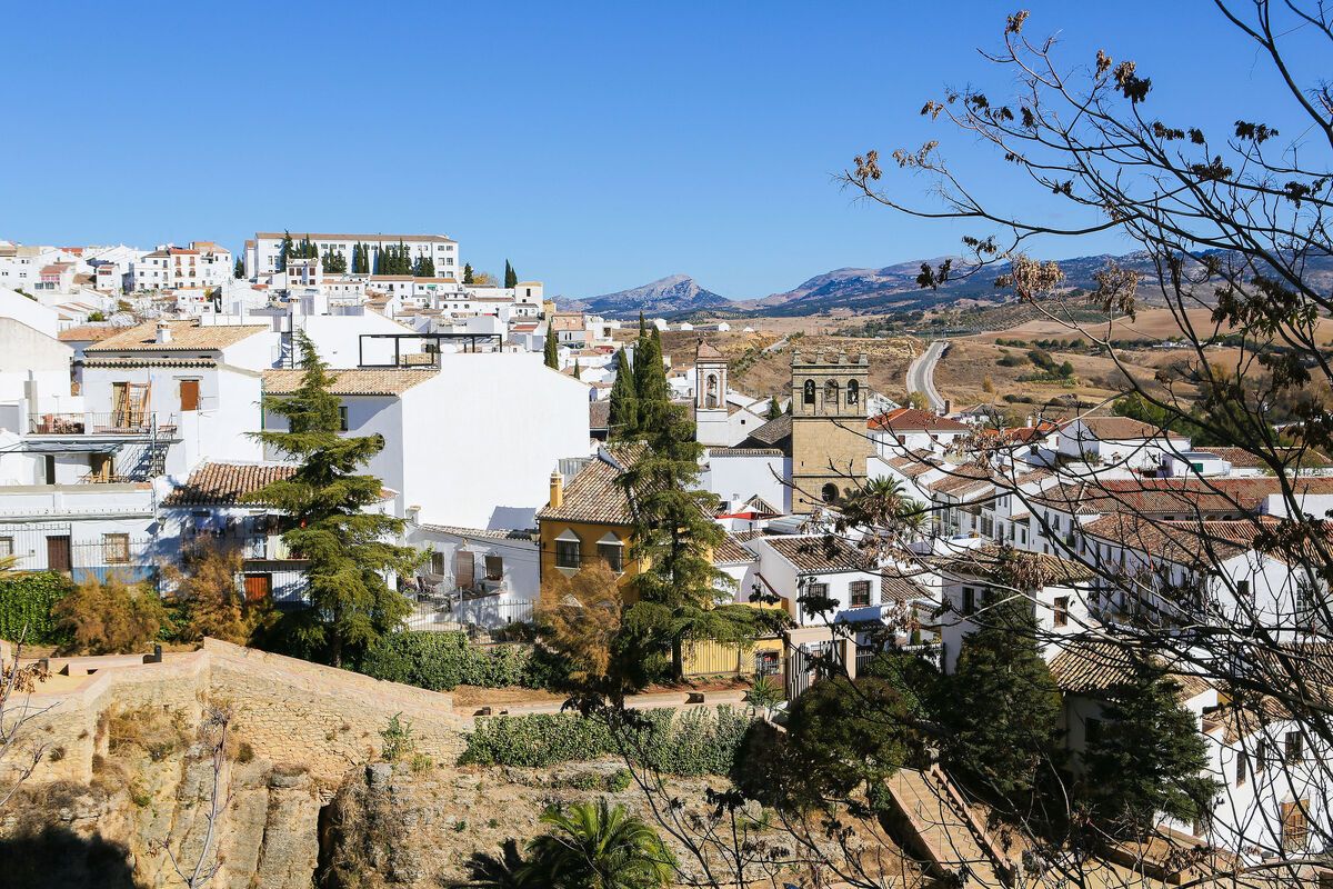 Witte huizen in Ronda