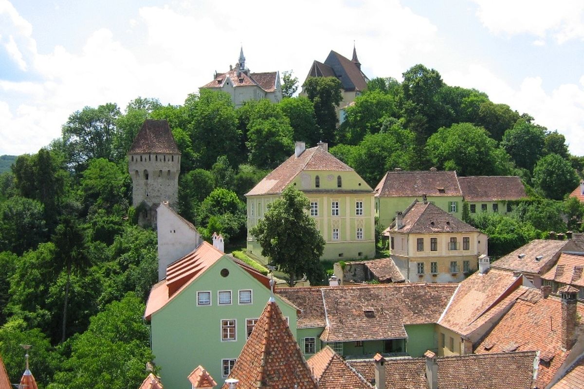De kleurrijke huizen van Sighișoara