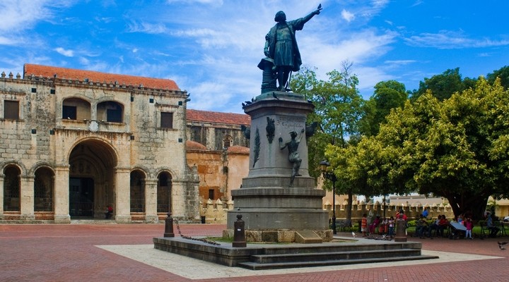 Christopher Columbus standbeeld in Santo Domingo