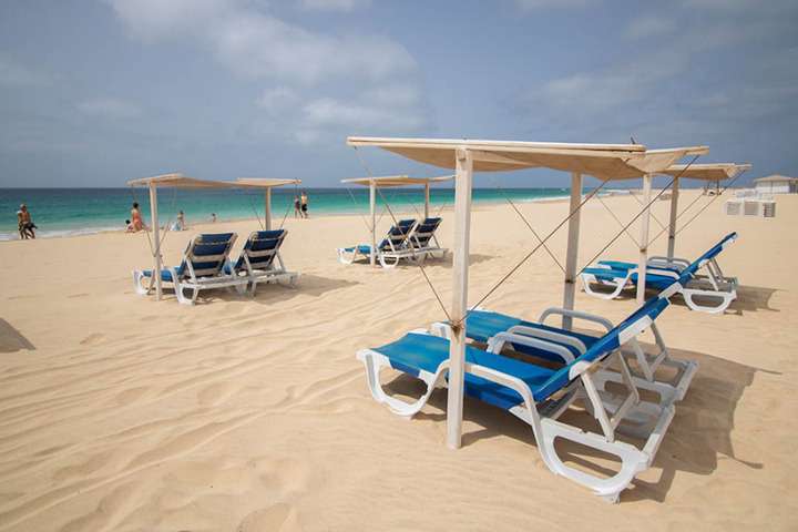 Strand dichtbij Dunas de Sal