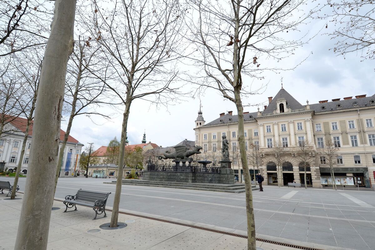 Gebouw in Klagenfurt, Oostenrijk