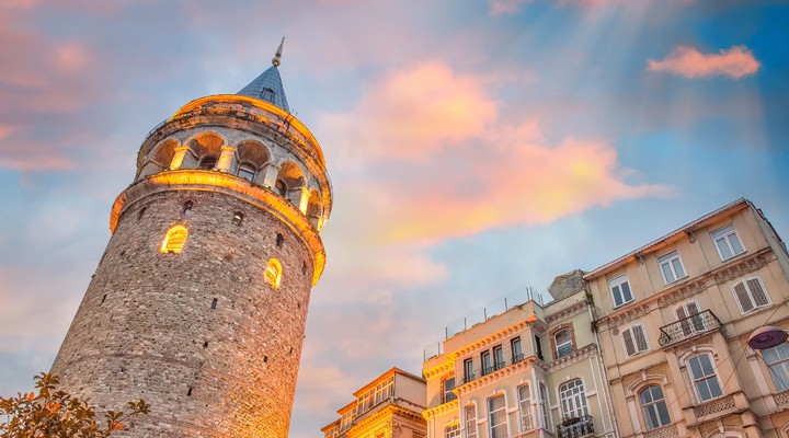 de Galata toren in Istanbul
