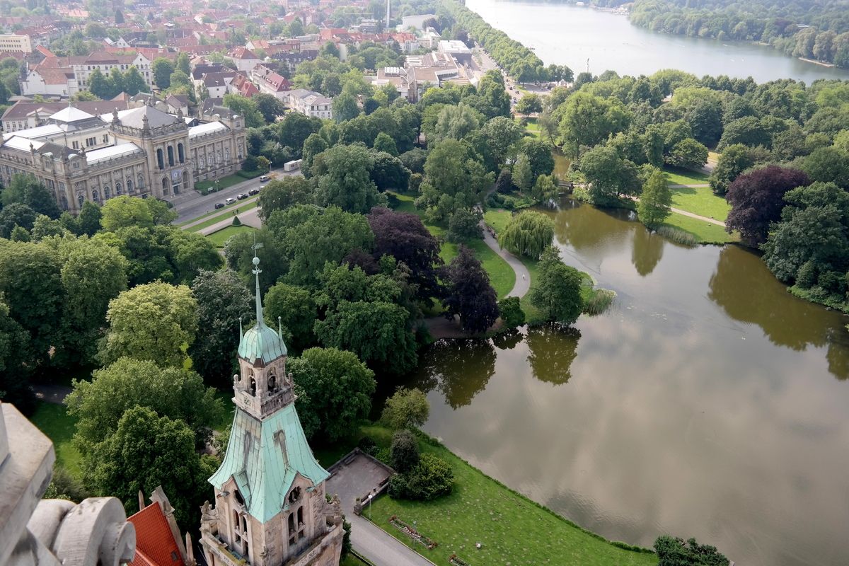Het uitzicht vanaf het Nieuwe Stadhuis