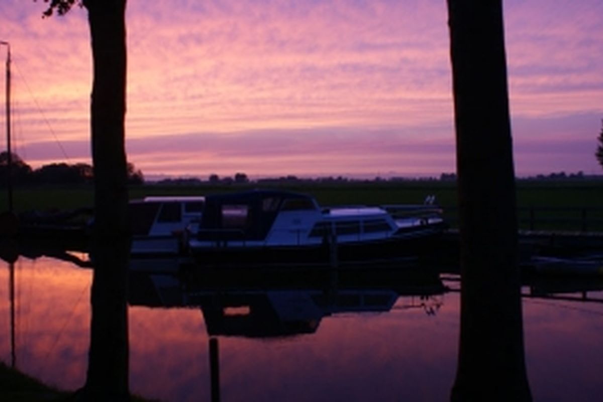 Uitzicht marsherne, vakantiehuisje Friesland