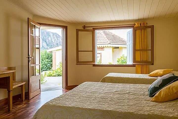 Voorbeeld van de lodge van binnen