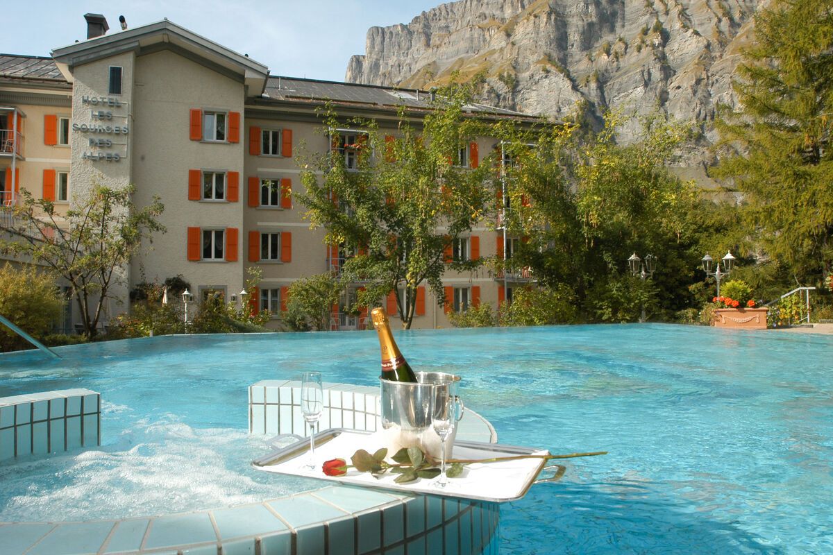 Hotelzwembad in Leukerbad