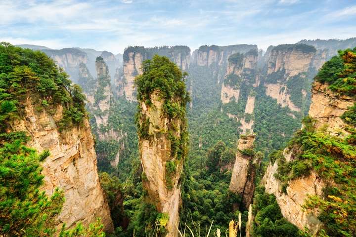 De Tianzi Mountains in Zhangjiajie Nationaal Park