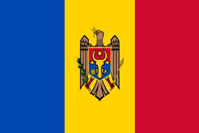 De vlag van Moldavië