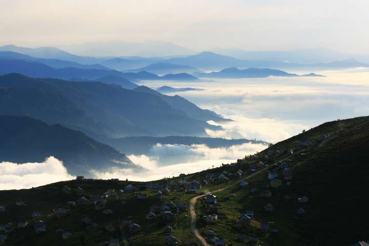 Trabzon berggebied aan de Zwarte Zee