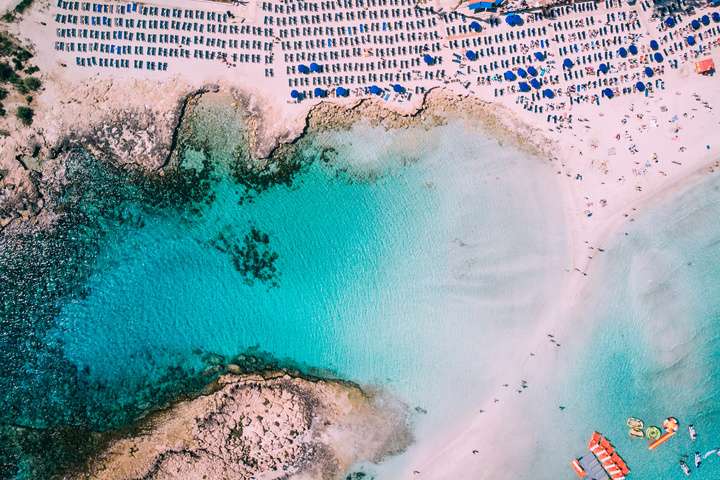 Stranden bij Ayia Napa
