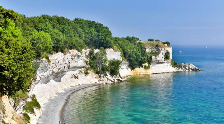 Stevns Klint in de streek Seeland