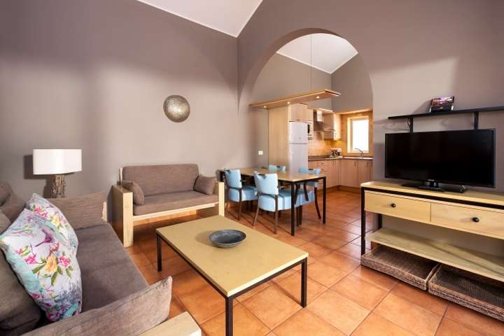 de woonkamer van 'bungalow'