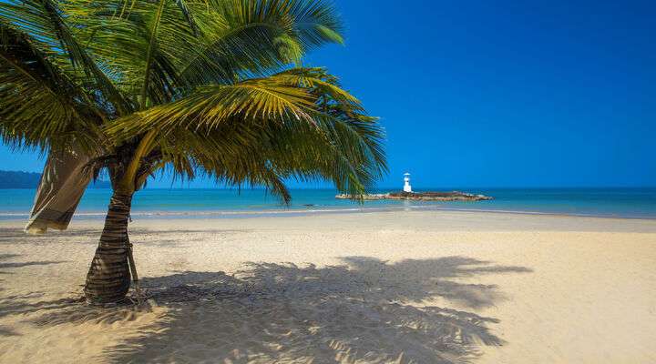 Tropisch strand in Thailand