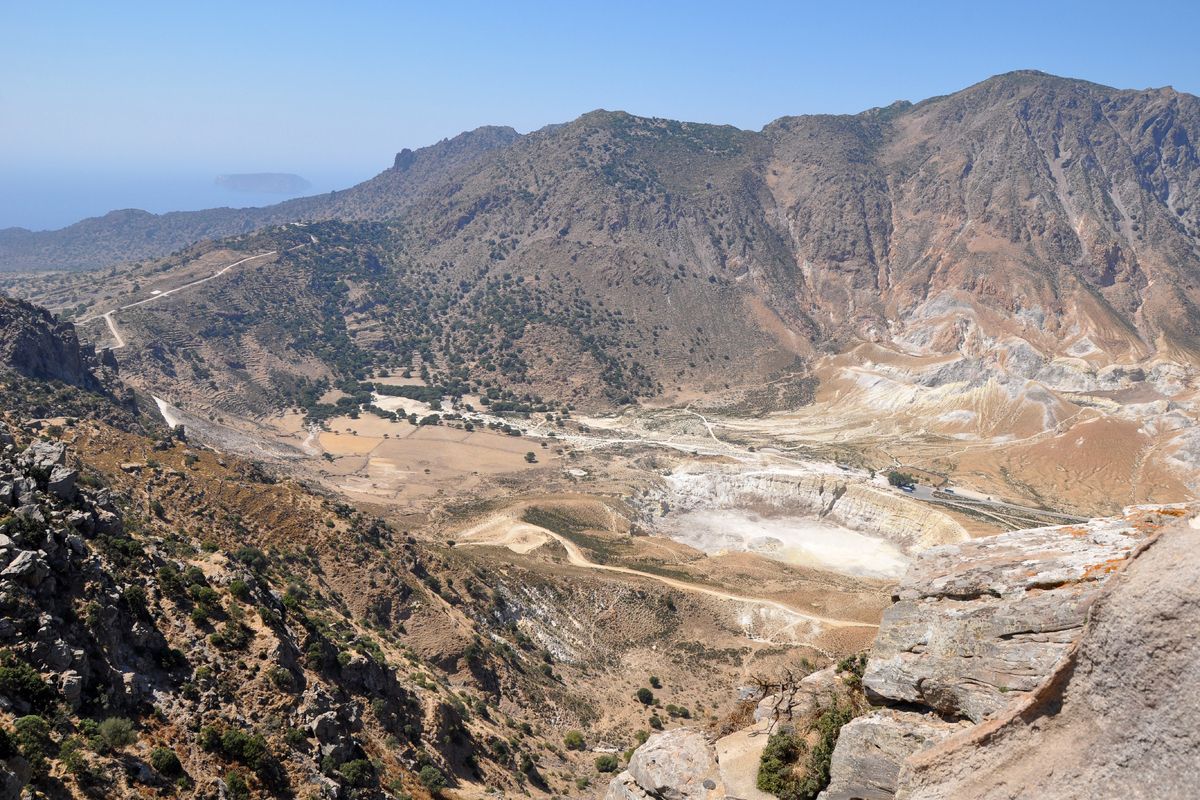 Uitzicht over een deel van het eiland