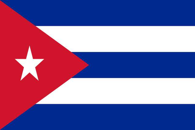 De vlag van Cuba