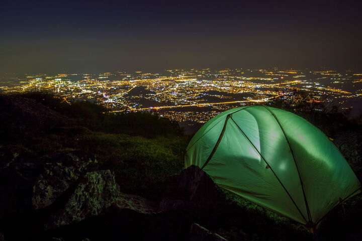 Uitzicht over Sofia vanaf Vitosha Mountain