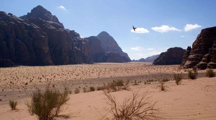 Woestijnlandschap van Jordanie, Wadi Rum