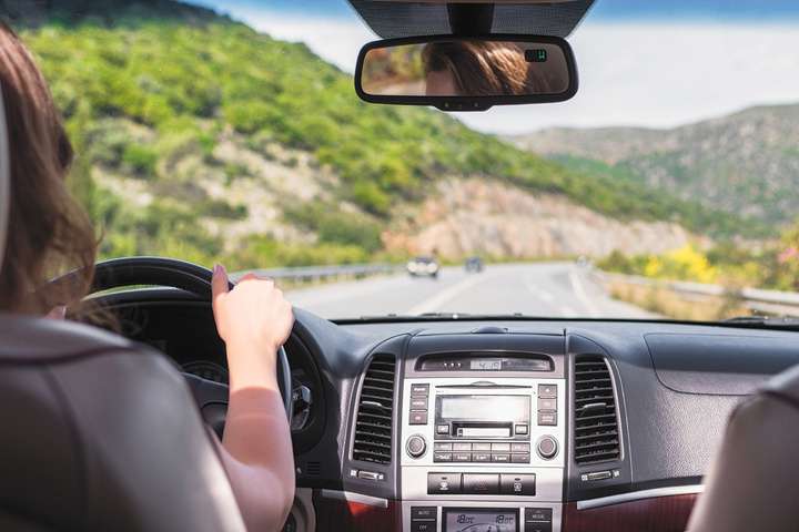 Met de auto op weg in Gran Canaria