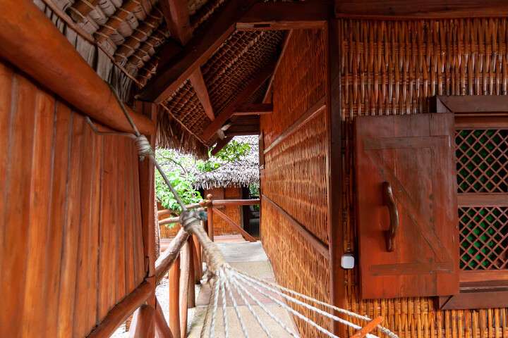 Een knus terras bij de bungalow, perfect om te genieten van het uitzicht