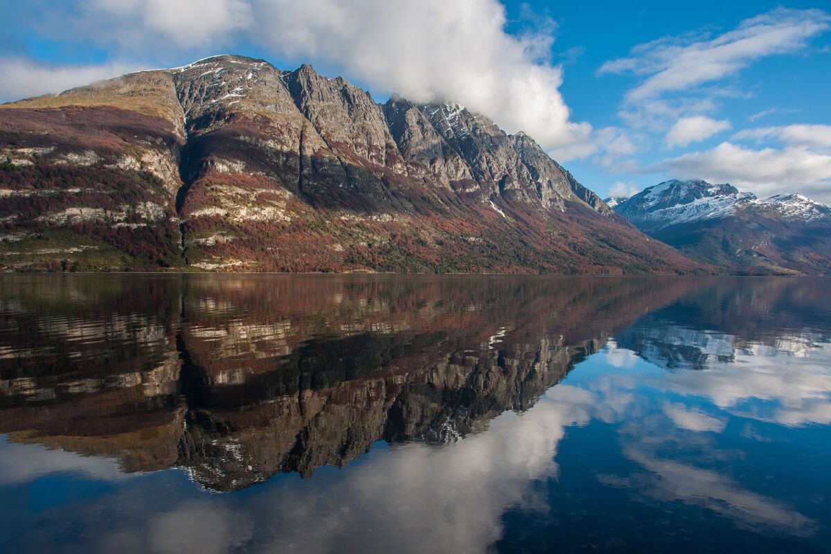 Het landschap op Vuurland