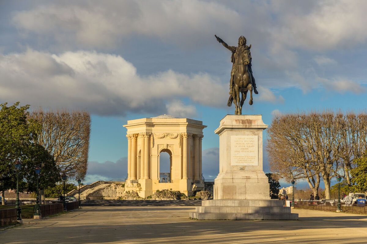 Promenade du Peyrou in Montpellier
