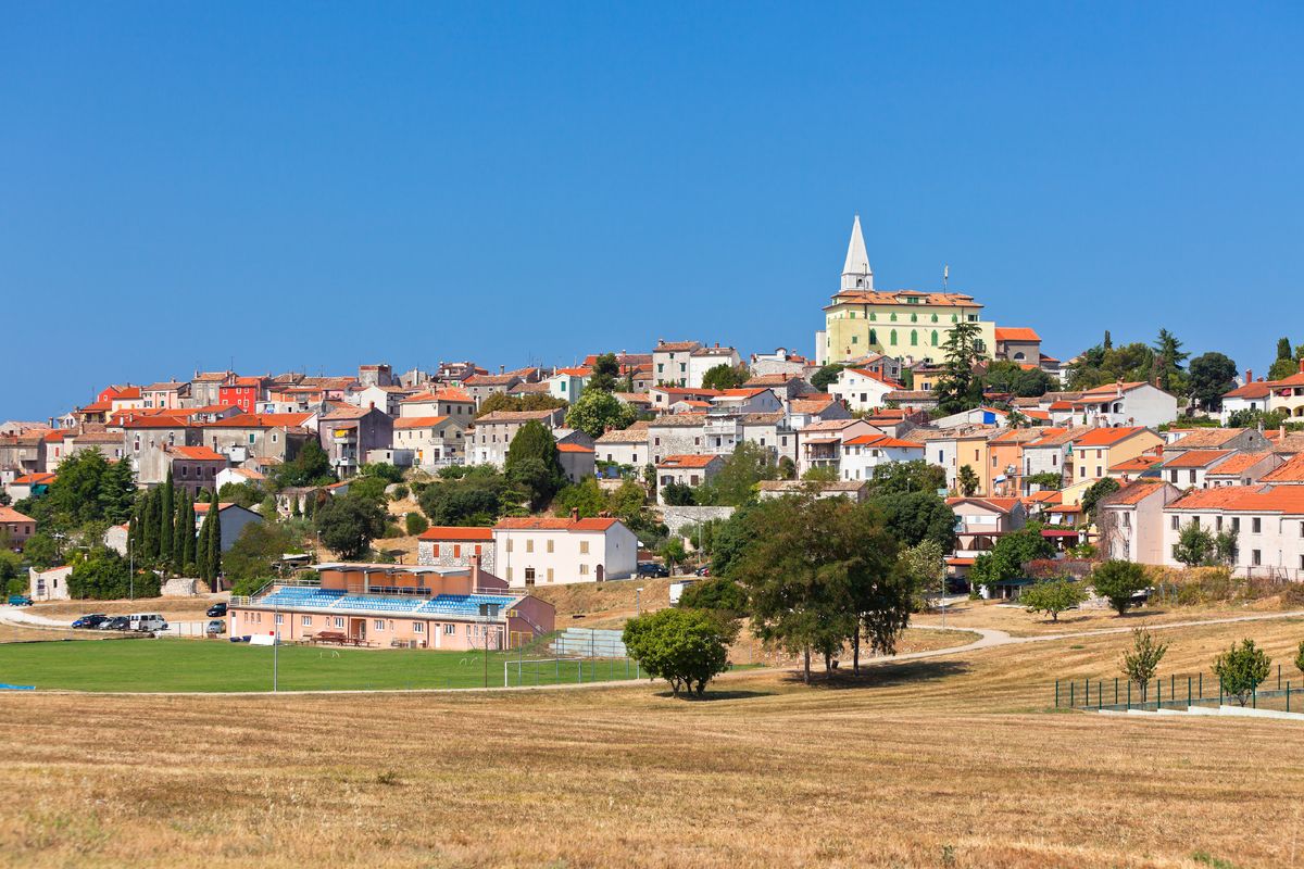 Stadsbeeld Vrsar, Kroatie