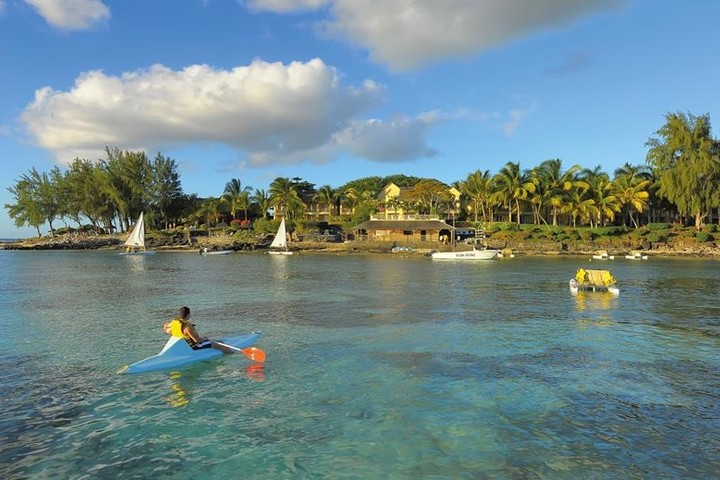 Baai bij hotel