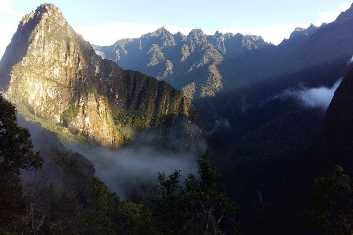 Het uitzicht onderweg naar Machu Picchu