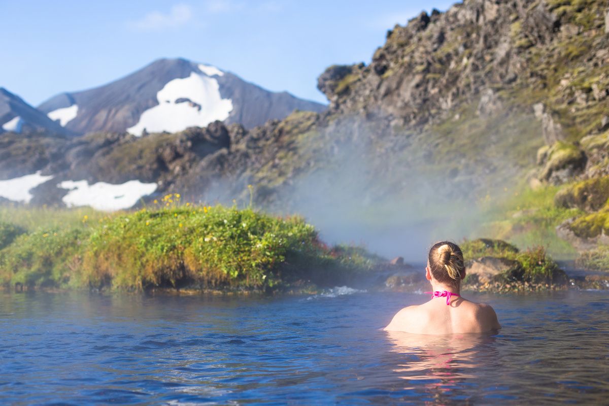 Zwemmen in de natuur in IJsland