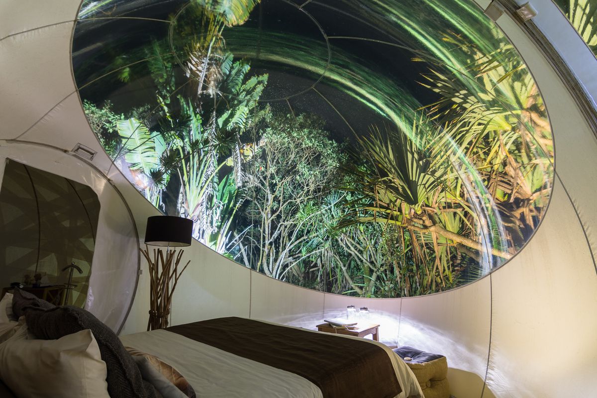 Als het donker is kijk je vanuit je bed naar de schitterende sterrenhemel