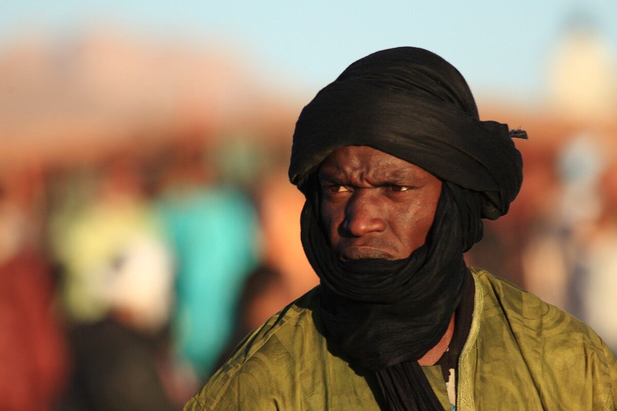 Toeareg in de Sahara