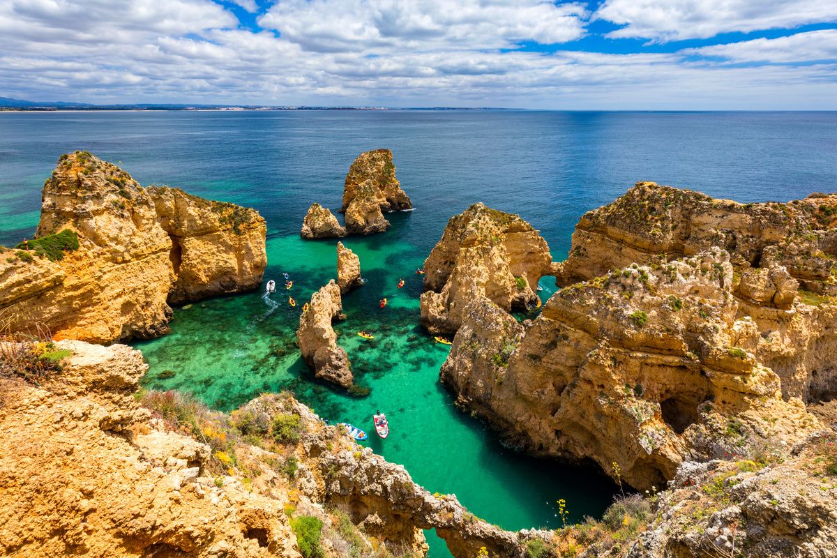 Rotsformaties bij Ponta da Piedade