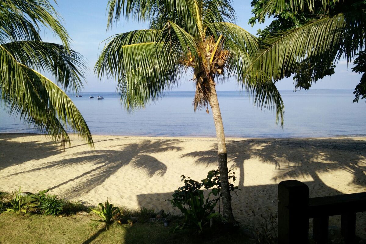 Uitzicht vanuit de beachhut