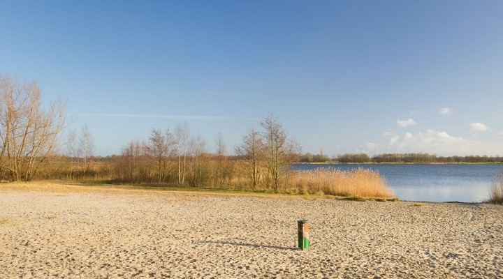 Zandstrand Wolderwijd, Flevoland