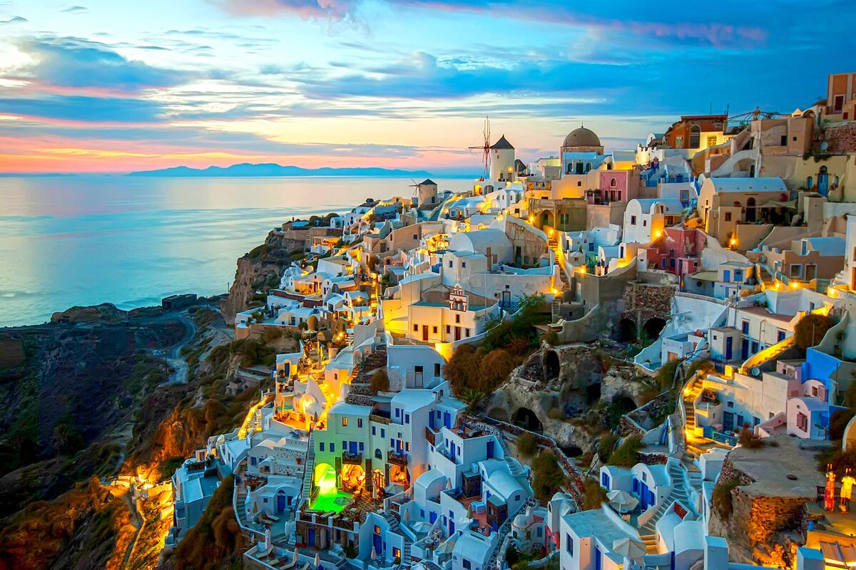 Zonsondergang in Oia