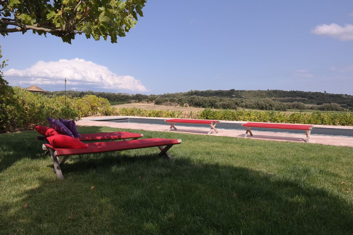 Het zwembad bij Village Castigno 