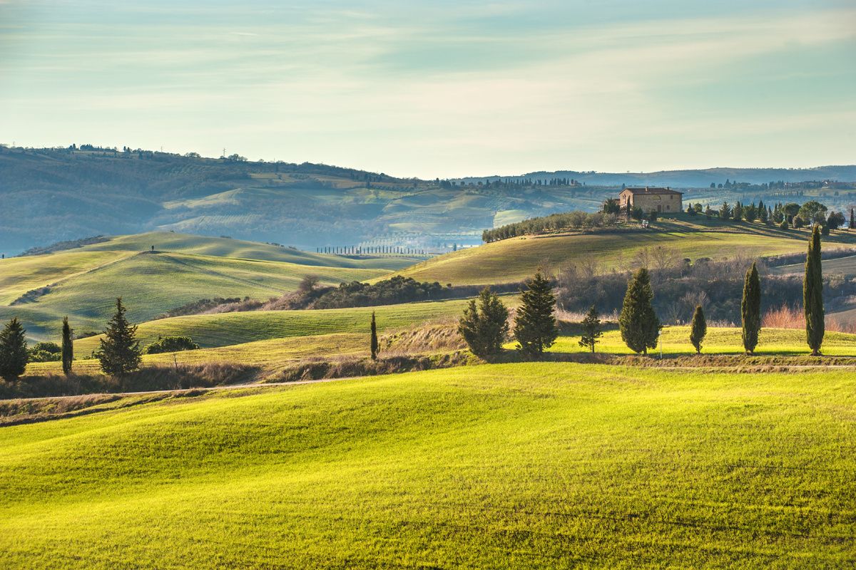Groene landschap van Toscane