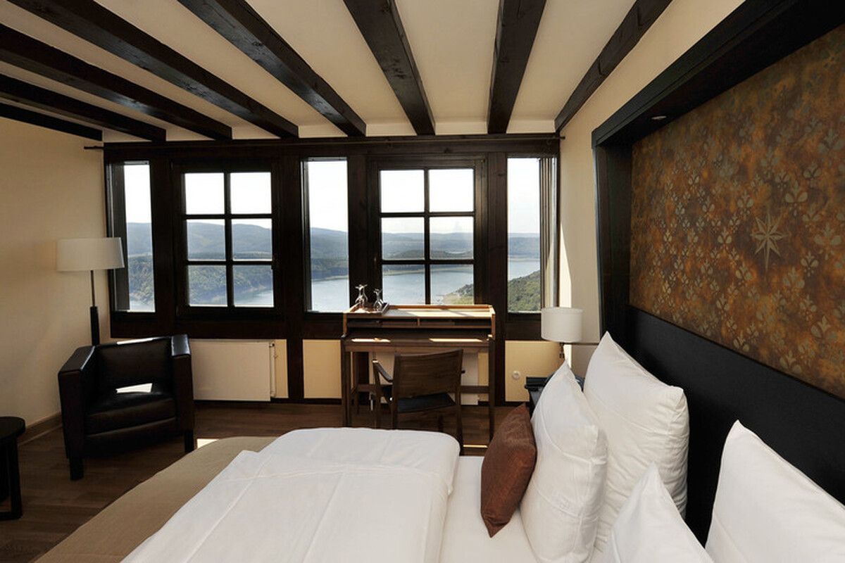 Het fantastische uitzicht vanuit een van de kamers