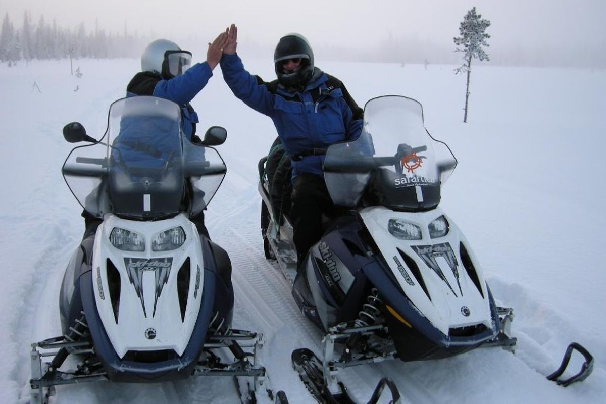 Sneeuwscootertocht Finland
