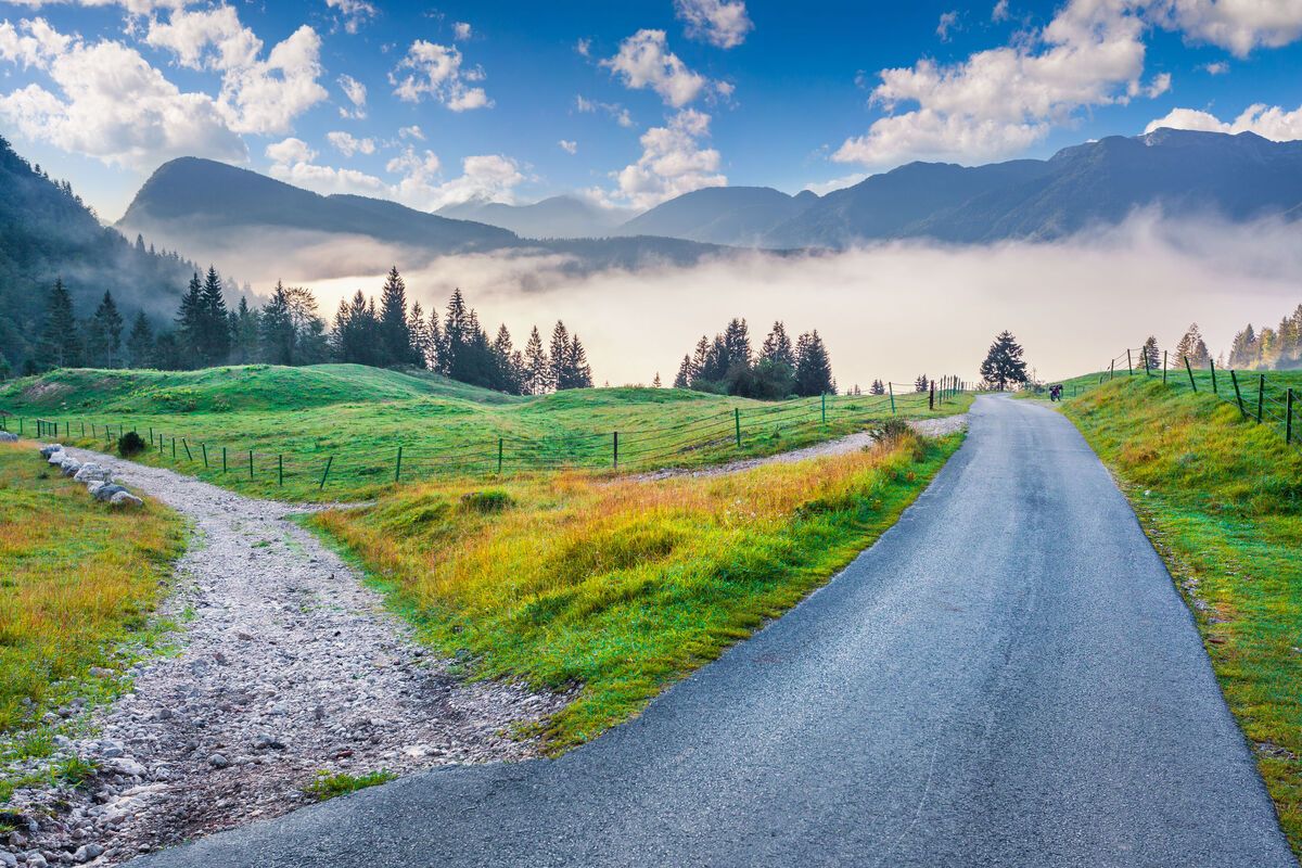 Afgelegen bergweggetjes in Sloveni
