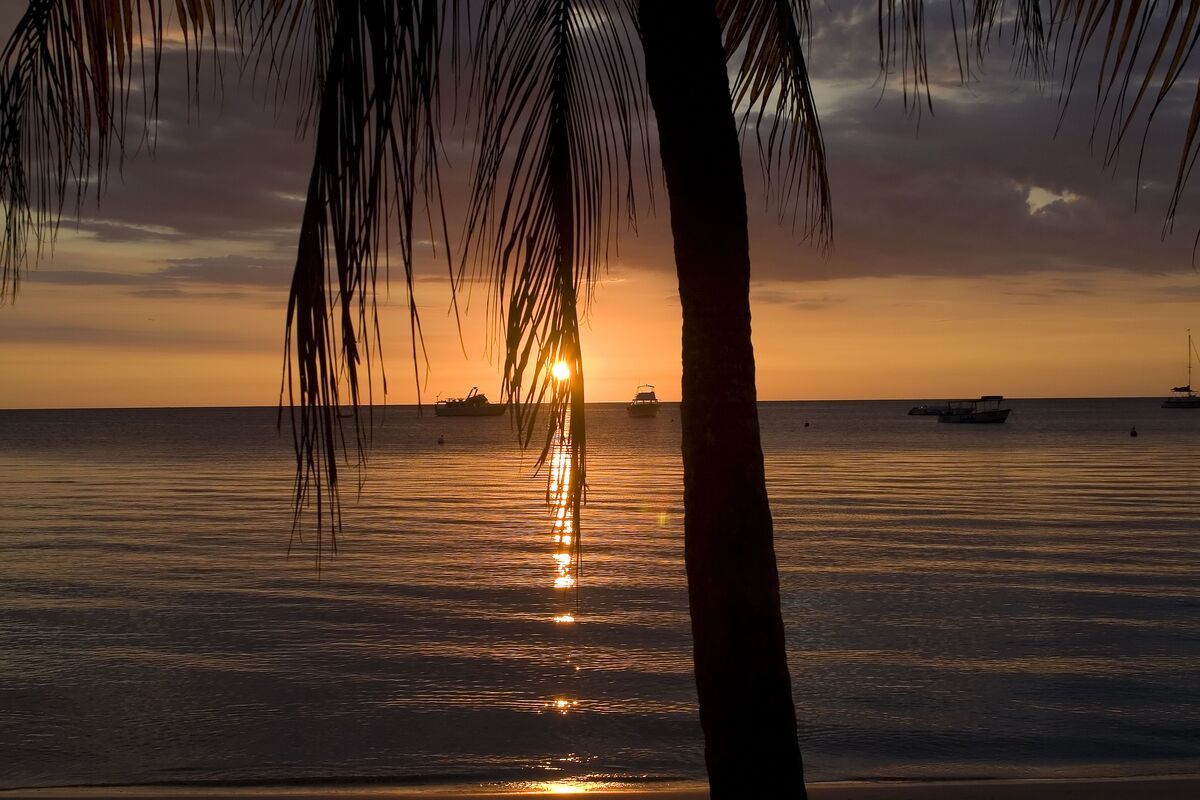 Zonsondergang op Jamaica