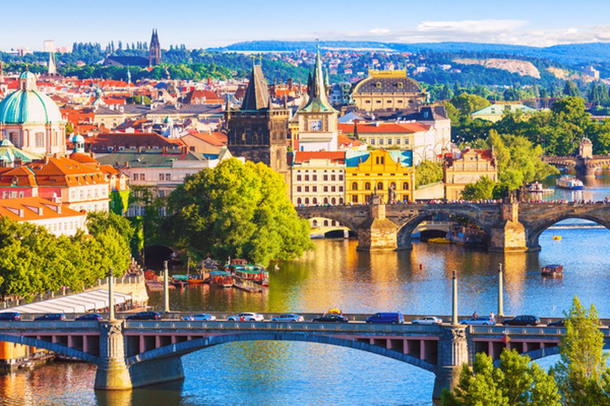 Praag vanuit de lucht