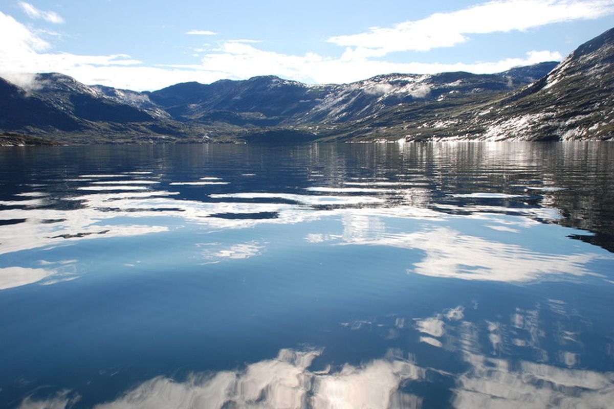 Waterrijk landschap Groenland