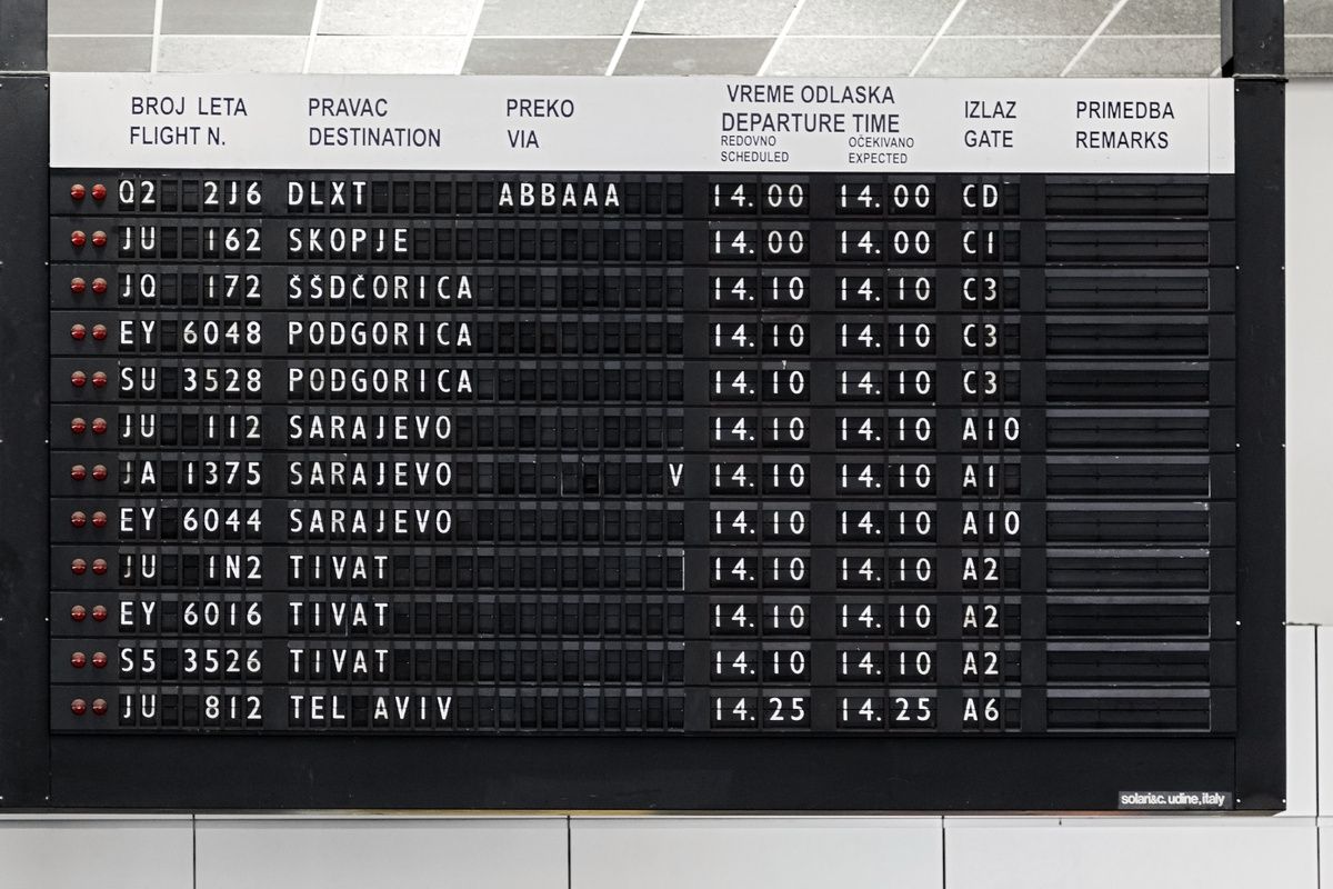 Vluchten vanaf Belgrado Nikola Tesla Airport